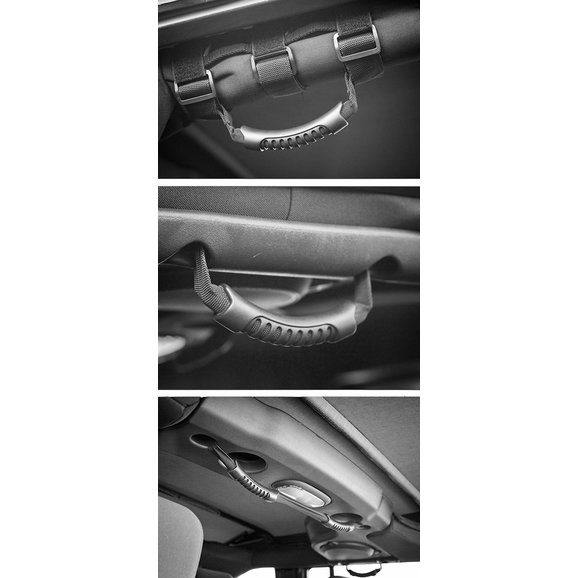 Rugged Ridge 12496.14 5 Piece Grab Handle Kit in Black for 0718 Jeep