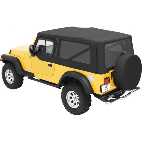 Bestop Supertop NX Soft Top with Upper Door Sliders and Tinted Windows In Black Diamond Bestop Supertop NX Soft Top with Upper Door Sliders and Tinted Windows In Black Diamond for 04-06 Jeep Wrangler Unlimited TJ