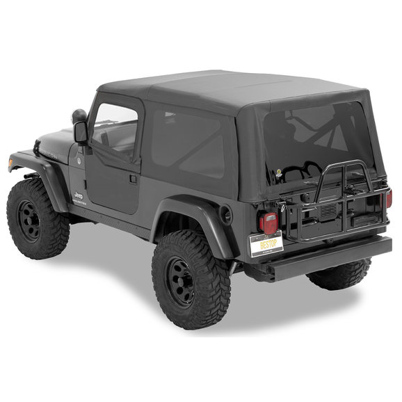 Bestop Supertop NX Soft Top with 2 Piece Soft Doors and Tinted Windows In Black Diamond Bestop Supertop NX Soft Top with 2 Piece Soft Doors and Tinted Windows In Black Diamond for 04-06 Jeep Wrangler Unlimited TJ