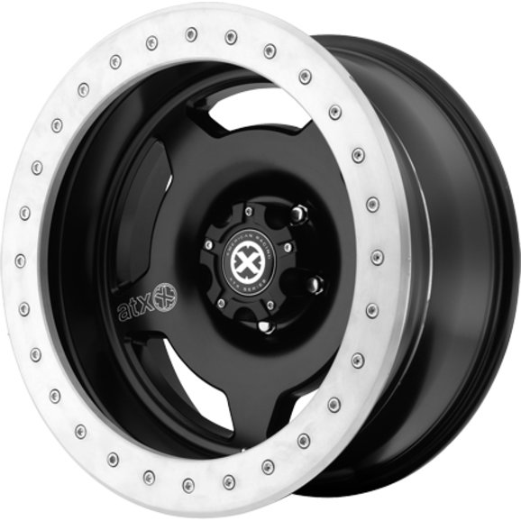 Series AX756 Slab 1-Piece Satin Black Alloy Wheel for Vehicles with   Bolt Pattern | Quadratec