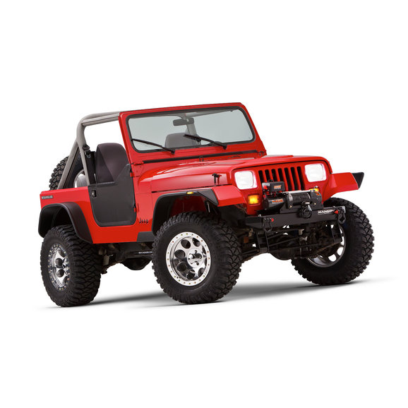 Bushwacker Flat Style Fender Flares Bushwacker Flat Style Fender Flares for 87-95 Jeep Wrangler YJ