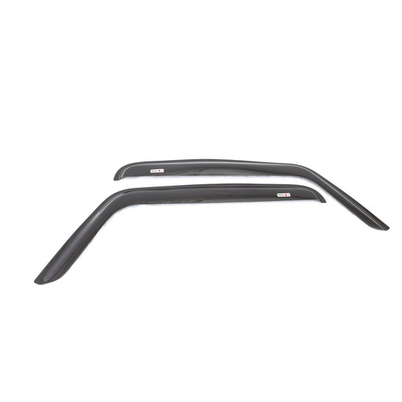 Rugged Ridge Front Rain Deflectors in Smoke Rugged Ridge 11351.11 Front Rain Deflectors in Smoke for 07-18 Jeep Wrangler JK