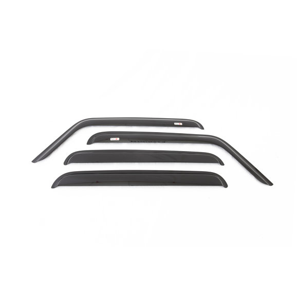 Rugged Ridge Front & Rear Rain Deflectors in Smoke Rugged Ridge 11351.23 Front & Rear Rain Deflectors in Smoke for 05-10 Jeep Grand Cherokee WK