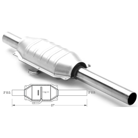 Magnaflow 49 State Direct Fit Catalytic Converter Magnaflow 23222 49 State Direct Fit Catalytic Converter for 81-86 Jeep CJ-7 with 2.5L/4.2L