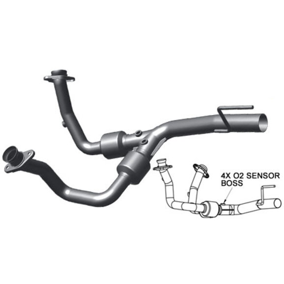 Magnaflow OE Grade Front Y Pipe Magnaflow 49494 OE Grade Front Y Pipe for 99-01 Jeep Grand Cherokee WJ 4.7L