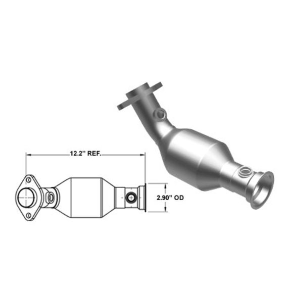 Magnaflow 49 State Direct Fit Front Driver Side Catalytic Converter Magnaflow 93237 49 State Direct Fit Front Driver Side Catalytic Converter for 02-03 Jeep Liberty KJ with 3.7L