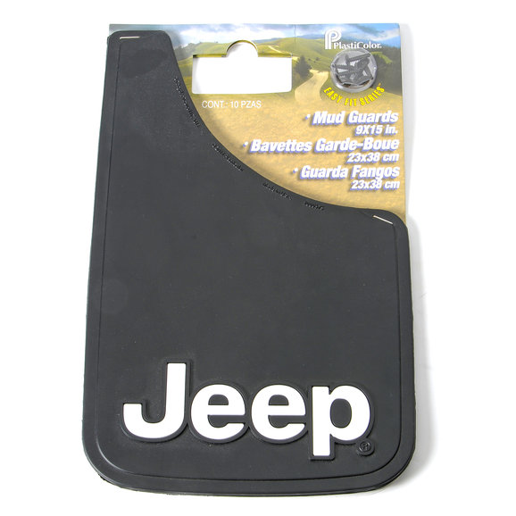Plasticolor Jeep Logo Mud Guards - 9" x 15" Plasticolor 000491R01 Jeep Logo Mud Guards - 9" x 15"