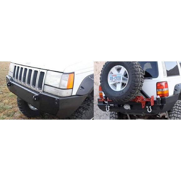 Rock Hard 4X4 Front & Rear Bumper Rock Hard 4X4 Front & Rear Bumper for 93-98 Jeep Grand Cherokee ZJ