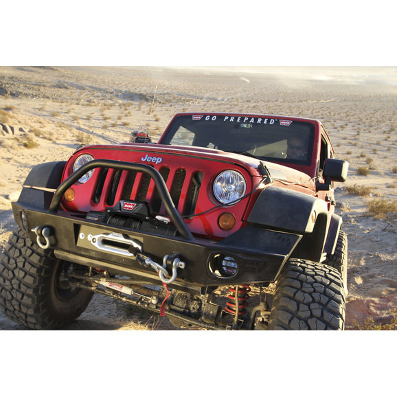 WARN 87750 Elite Series Front Bumper with Grille Guard for 0718 Jeep