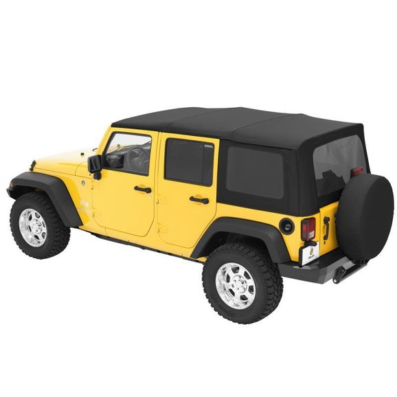 Bestop Sailcloth Replace-a-top Soft Top with Tinted Windows Bestop 79147-35 Sailcloth Replace-a-top Soft Top with Tinted Windows for 10-18 Jeep Wrangler Unlimited JK 4 Door
