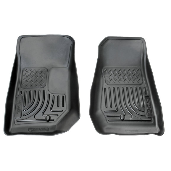 Husky Liners Front WeatherBeater Floor Liners Husky Liners 18021 Front WeatherBeater Floor Liners for 07-13 Jeep Wrangler JK