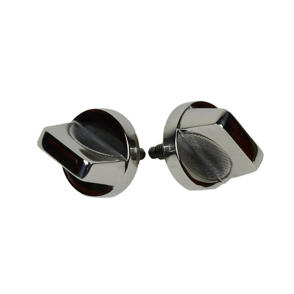 Kentrol Stainless Steel Windshield Knob Set Kentrol Stainless Steel Windshield Knob Set for 76-95 Jeep CJ & Wrangler YJ