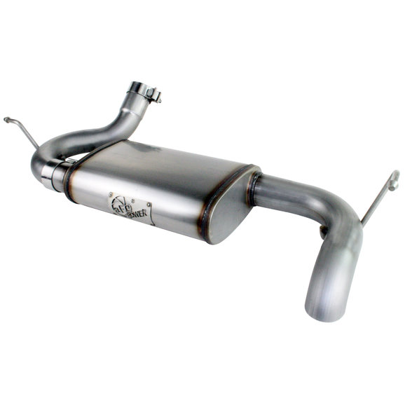 aFe Power Mach Force XP Hi-Tuck 2.5" Axle Back Exhaust aFe Power 49-46219 Mach Force XP Hi-Tuck 2.5" Axle Back Exhaust for 07-18 Jeep Wrangler JK with 3.6/3.8L