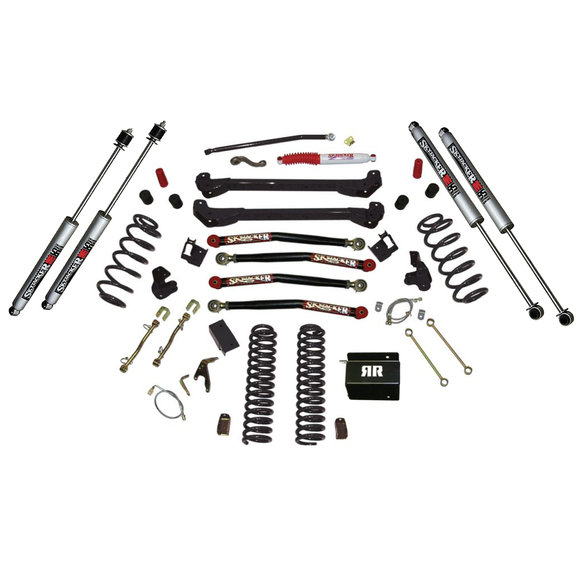 Skyjacker 6" Rock Ready I Bent Arm Long Arm Kit with M95 Performance Shocks for 9706 Jeep