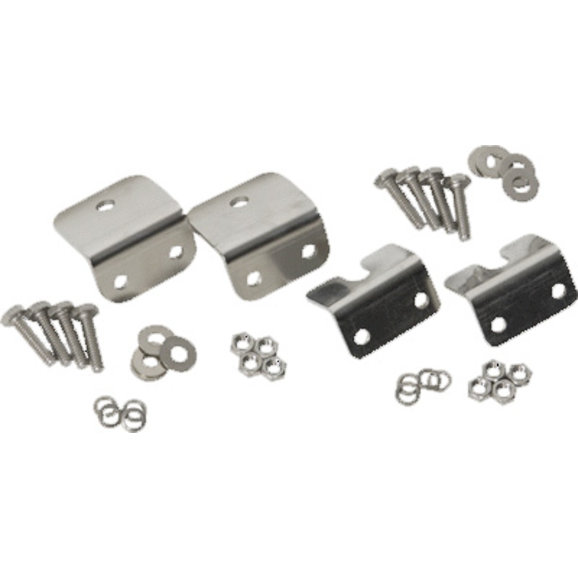 Kentrol Stainless Steel Strut Rod Mounting Brackets Kentrol 30667 Stainless Steel Strut Rod Mounting Brackets for 72-86 Jeep CJ-5, CJ-7 & CJ-8 Scrambler with with Fiberglass Body and Grill