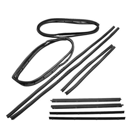 Fairchild Industries Full Steel Door Seal Kit Fairchild Industries KD2010 Full Steel Door Seal Kit for 76-86 Jeep CJ-7, Scrambler with Moveable Vent Window
