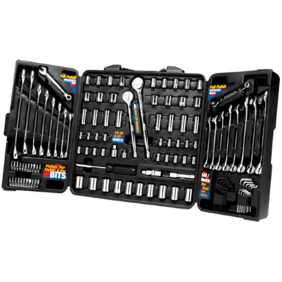 Performance Tool 125 Piece Mechanic Tool Set Performance Tool W1525 125 Piece Mechanic Tool Set