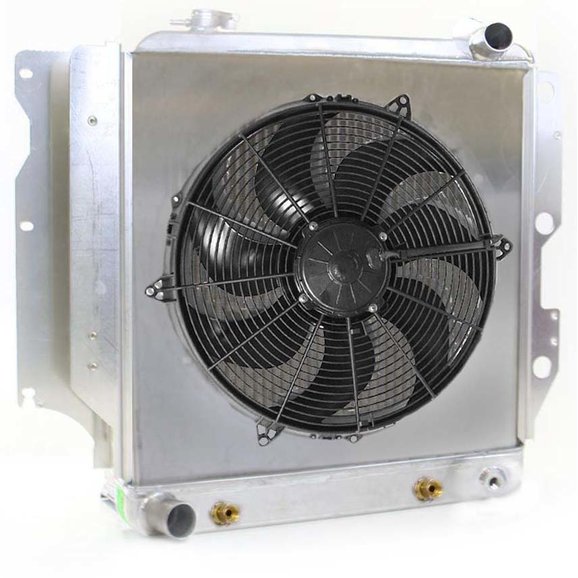 Griffin Radiator & Thermal Products Aluminum Radiator with Fan Griffin Radiator & Thermal Products CU-70032 Aluminum Radiator with Fan for 87-06 Jeep Wrangler YJ, TJ & TJ Unlimited