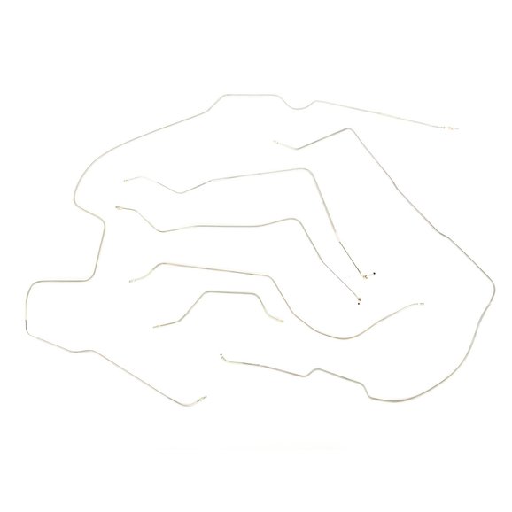 OMIX Steel Brake Line Set OMIX 16737.45 Steel Brake Line Set for 81-86 Jeep CJ-7 with Power Disc Brakes