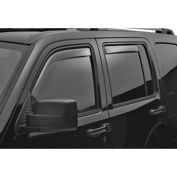 WeatherTech 82485 Front & Rear Side Window Deflector Set in Dark Smoke