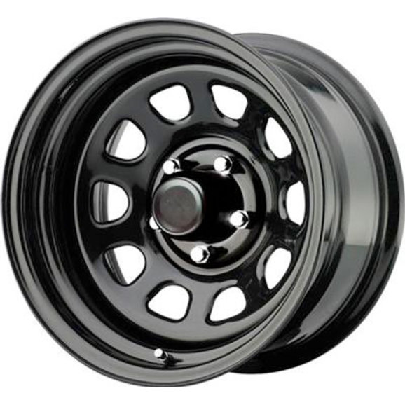 Pro Comp D Window Series 51 1-Piece Gloss Black Steel Pro Comp D Window Series 51 1-Piece Gloss Black Steel for Jeep Vehicles with 5x4.5 Bolt Patterns