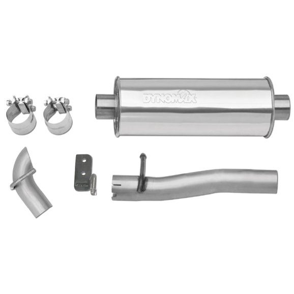 DynoMax Ultra Flo Evolution Competition Cat-Back Exhaust in Stainless Steel DynoMax 39522 Ultra Flo Evolution Competition Cat-Back Exhaust in Stainless Steel for 12-18 Jeep Wrangler Unlimited JK 4 Door with 3.6L