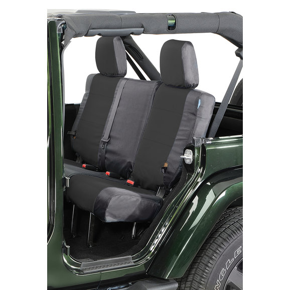 Coverking Custom Fit Seat Cover for Jeep Wrangler TJ 2-Door Neoprene, Black//Tan