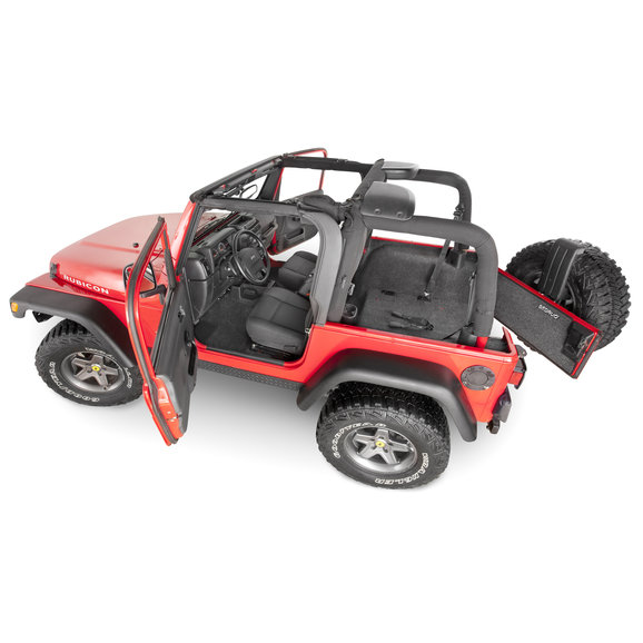 Bedrug Premium Carpeted Floor Covering Kit with Cutouts for 0306 Jeep