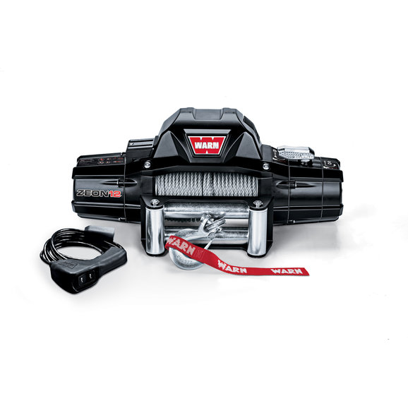 WARN ZEON™ 12 Winch with 80' Wire Rope and Roller Fairlead WARN 89120 ZEON™ 12 Winch with 80' Wire Rope and Roller Fairlead