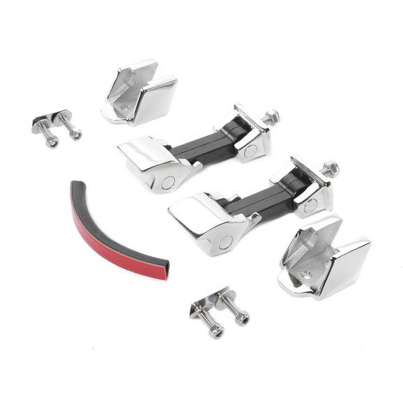 Crown Automotive Hood Catch Kit in Stainless Steel Crown Automotive RT34075 Hood Catch Kit in Stainless Steel for 07-18 Jeep Wrangler JK