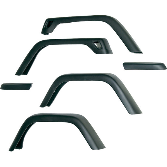 OMIX 7" Fender Flare Kit OMIX 11608.11 7" Fender Flare Kit for 97-06 Jeep Wrangler TJ & Unlimited