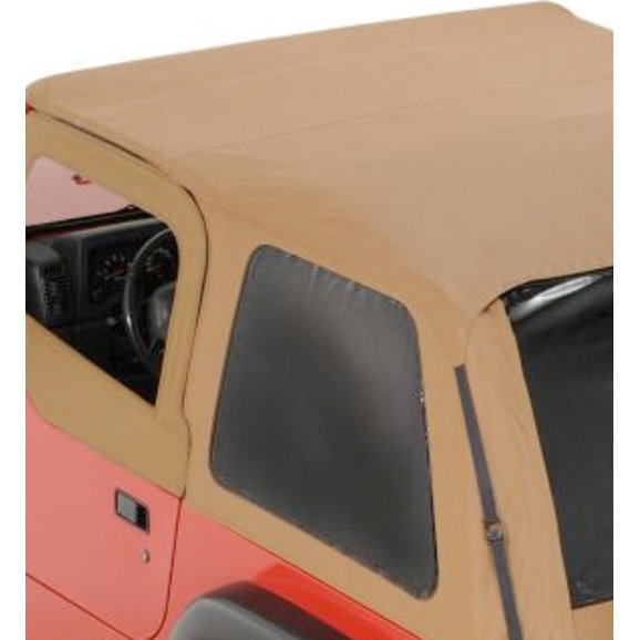 Rampage Products Frameless Trail Top Replacement Driver Side Tinted Window in Spice Rampage Products 1095170423 Frameless Trail Top Replacement Driver Side Tinted Window in Spice for 97-06 Jeep Wrangler TJ with Rampage Frameless Trail Top ONLY