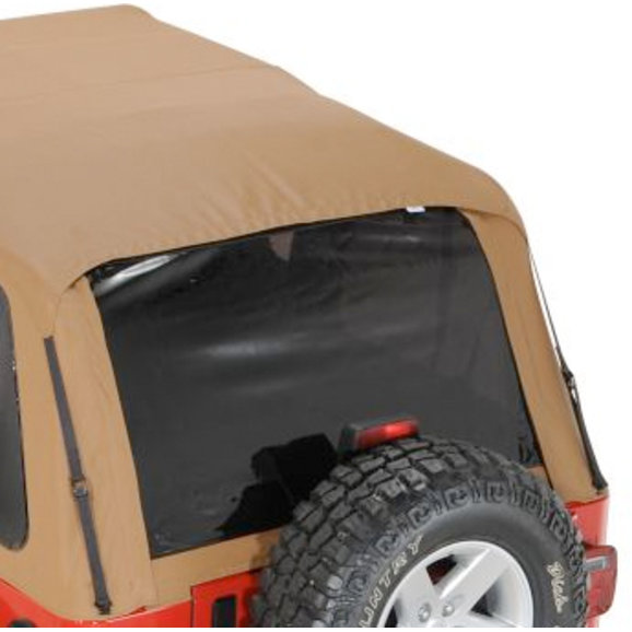 Rampage Products 1095171823 Frameless Trail Top Replacement Rear Tinted Window in Spice for 97-06 Jeep Wrangler TJ with Rampage Frameless Trail Top ONLY | Quadratec Rampage Products 1095171823 Frameless Trail Top Replacement Rear Tinted Window in Spice for 97-06 Jeep Wrangler TJ with Rampage Frameless Trail Top ONLY | Quadratec