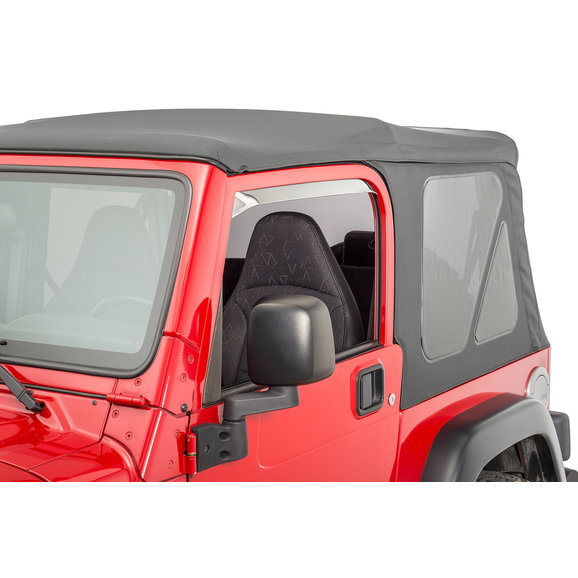 AVS 12642 Ventshade Window Deflectors in Stainless Steel for 9706 Jeep