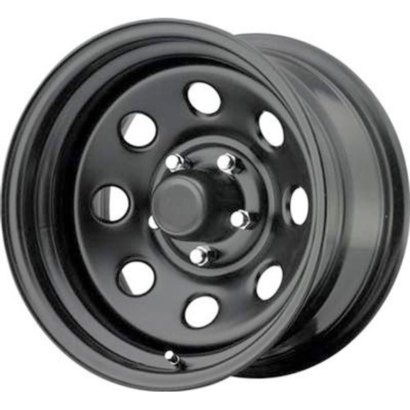 Pro Comp Soft 8 Series 97 1-Piece Flat Black Steel Pro Comp Soft 8 Series 97 1-Piece Flat Black Steel for Jeep Vehicles with 5x5.5 Bolt Pattern