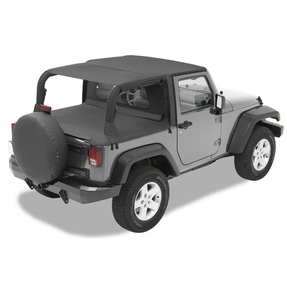 Bestop Safari Bikini, Duster & Windjammer Summer Combo in Black Diamond Bestop Safari Bikini, Duster & Windjammer Summer Combo in Black Diamond for 10-18 Jeep Wrangler JK 2 Door with Factory Soft Top