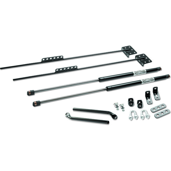 Warrior Products HoodLift Hood & Tailgate Combo Warrior Products HL-99839 HoodLift Hood & Tailgate Combo for 87-95 Jeep Wrangler YJ