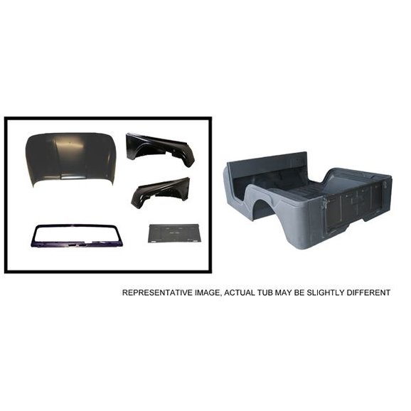 OMIX-ADA Steel Body Tub Kit OMIX-ADA 12001.13 Steel Body Tub Kit for 72-75 Jeep CJ-5