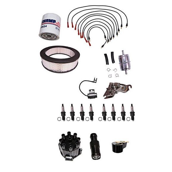 OMIX Ignition Tune Up Kit OMIX 17257.82 Ignition Tune Up Kit for 72-74 Jeep CJ Series with V8 Engine