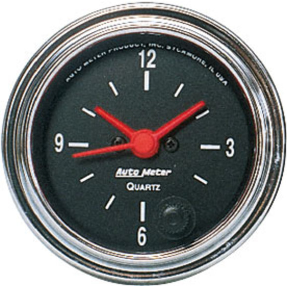Auto Meter 2 1/16" Diameter Clock Auto Meter 2585 AUTO METER 2 1/16" Diameter Clock with Quartz Movement