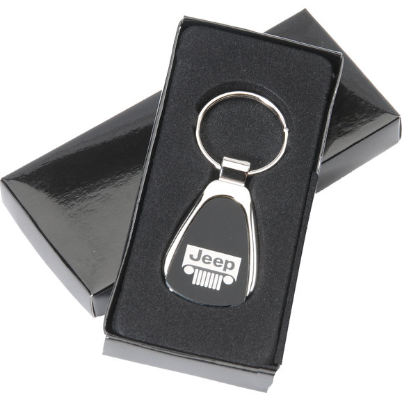 Automotive Gold Teardrop Jeep Grille Logo Keychain Automotive Gold Teardrop Jeep Grille Logo Keychain