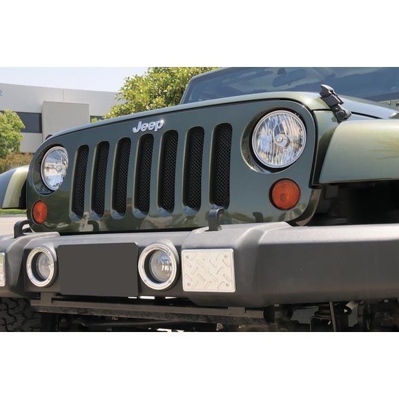 T-Rex Sport Series Formed Black Mesh Grille T-Rex 46481 Sport Series Formed Black Mesh Grille for 07-18 Jeep Wrangler JK