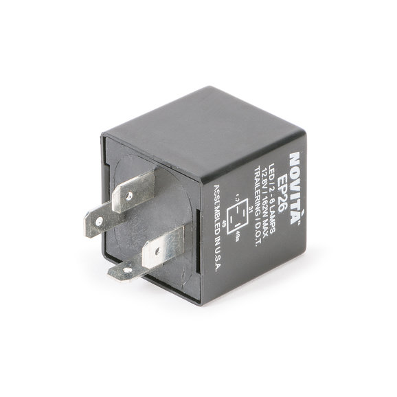 Novita Technologies LED Compatible Flasher Novita Technologies 37420 LED Compatible Flasher for 97-00 Jeep Wrangler TJ