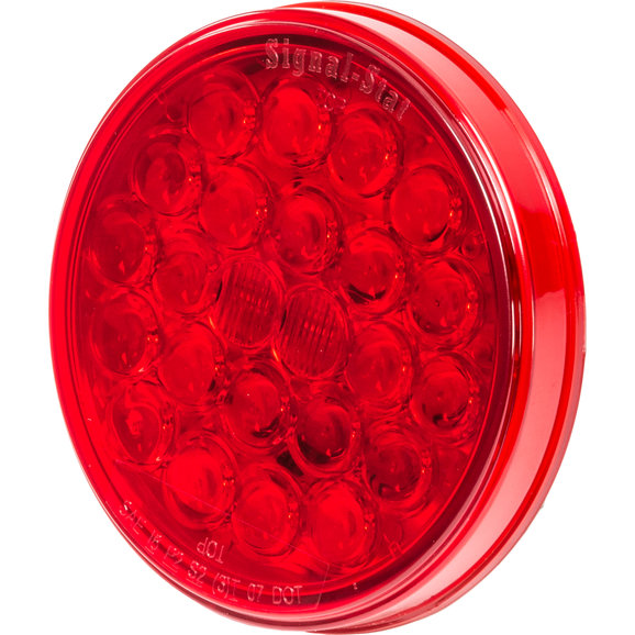 Truck-Lite 4" Round LED Stop / Turn / Tail Light in Red Lens Red Lamp 24 Diode Pattern Truck-Lite 4050 4" Round LED Stop / Turn / Tail Light in Red Lens Red Lamp 24 Diode Pattern