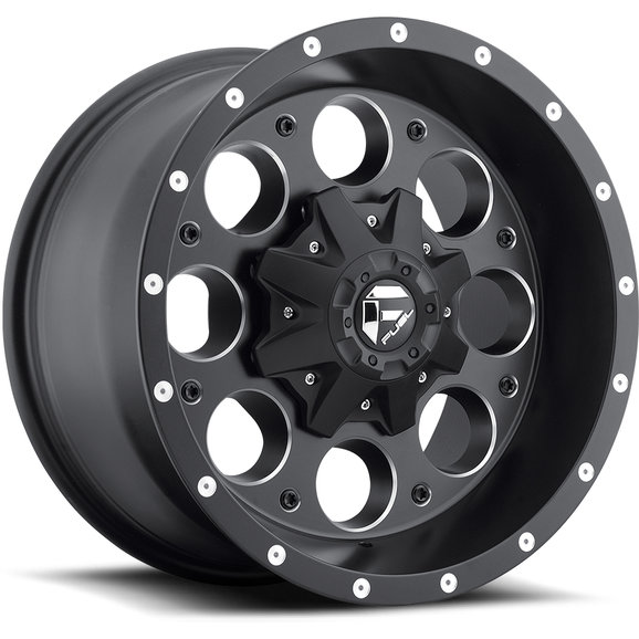 Fuel® Off-Road Revolver Wheel in Black with Machined Accents Fuel® Off-Road Revolver Wheel in Black with Machined Accents for 84-06 Jeep Wrangler YJ, TJ, & Cherokee XJ