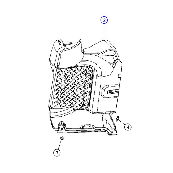 Mopar Left Rear Inner Lower Quarter Trim Mopar 1SE63DX9AI Left Rear Inner Lower Quarter Trim for 11-18 Jeep Wrangler JK