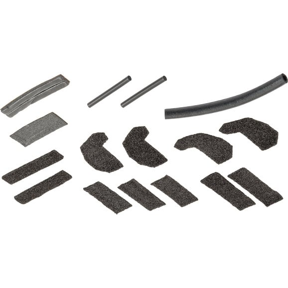 Mopar Hardtop Foam Blocker Seal Kit Mopar 68026937AB Hardtop Foam Blocker Seal Kit for 11-18 Jeep Wrangler JK