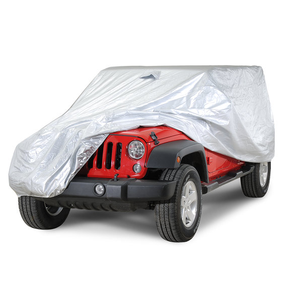 Rampage Products Silver MultiGuard Full Cover Rampage Products 2204R Silver MultiGuard Full Cover for 07-18 Jeep Wrangler Unlimited JK