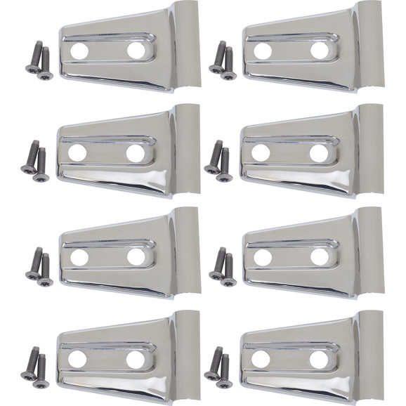 Kentrol Stainless Steel Door Hinge Overlays Kentrol Stainless Steel Door Hinge Overlays for 07-18 Jeep Wrangler JK Unlimited