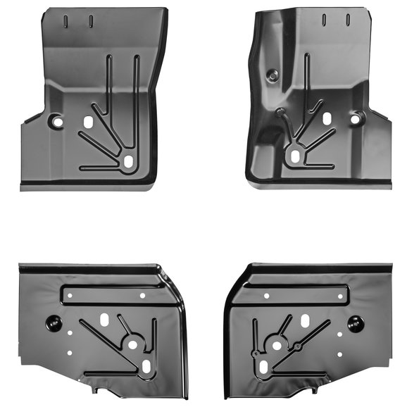 Key Parts Original Replacement Stamped Steel 4pc Floor Section Kit Key Parts  Original Replacement Stamped Steel 4pc Floor Section Kit for 97-06 Jeep Wrangler TJ